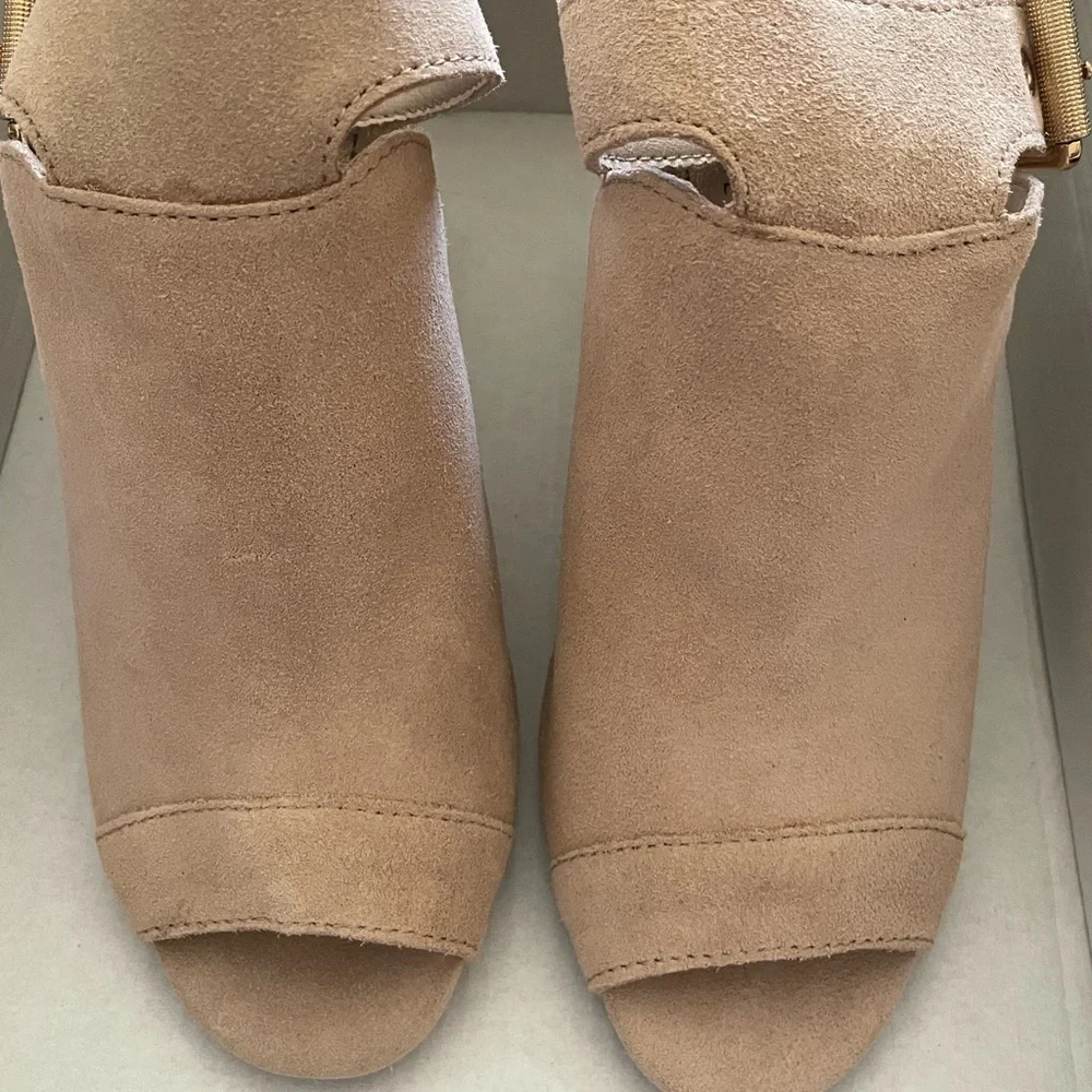 LUCCA LANE Women's Natural Seleste Open Toe Ankle Strap Heel Sandals BRAND NEW - Picture 2 of 8